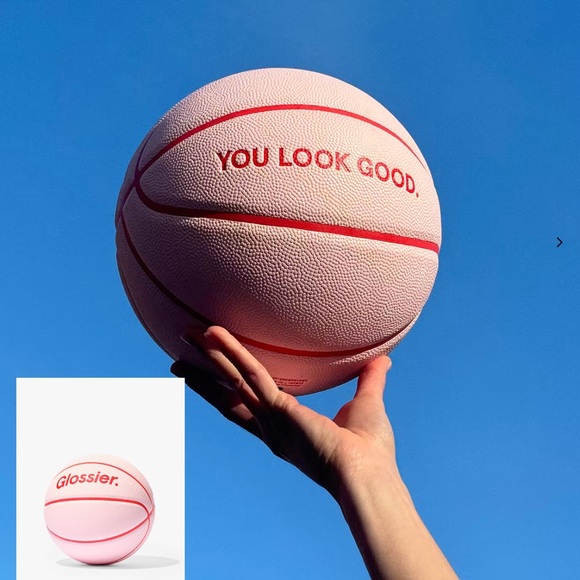 Glossier Other - Glossier Pink and Red Basketball Set